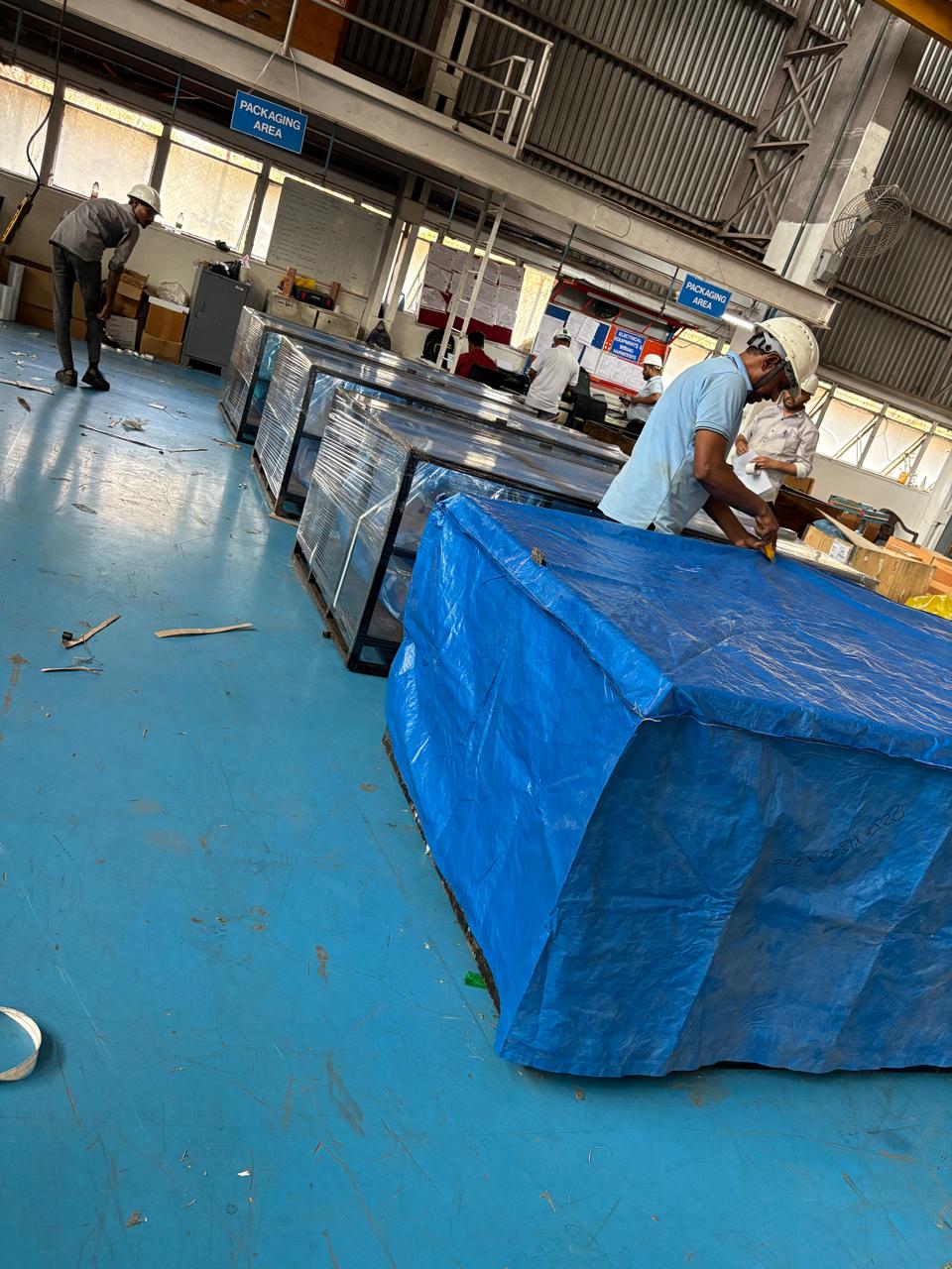 Factory Workers Packing